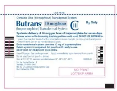 Butrans 10 mcg Pouch